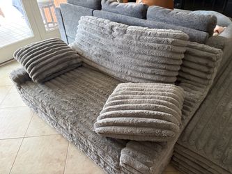 Small plush couch