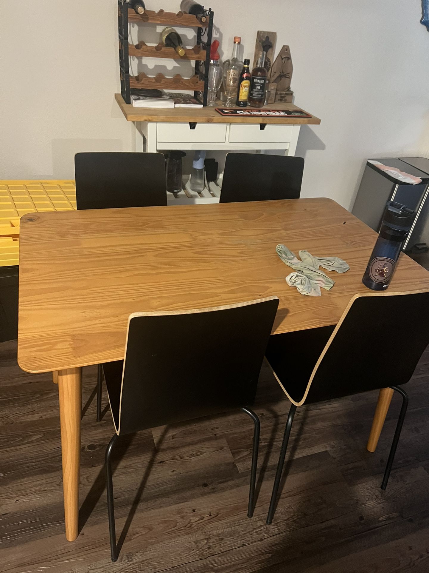 Kitchen Table And IKEA chairs