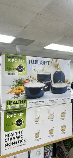 10pc set by Greenspan (navy blue/gold)