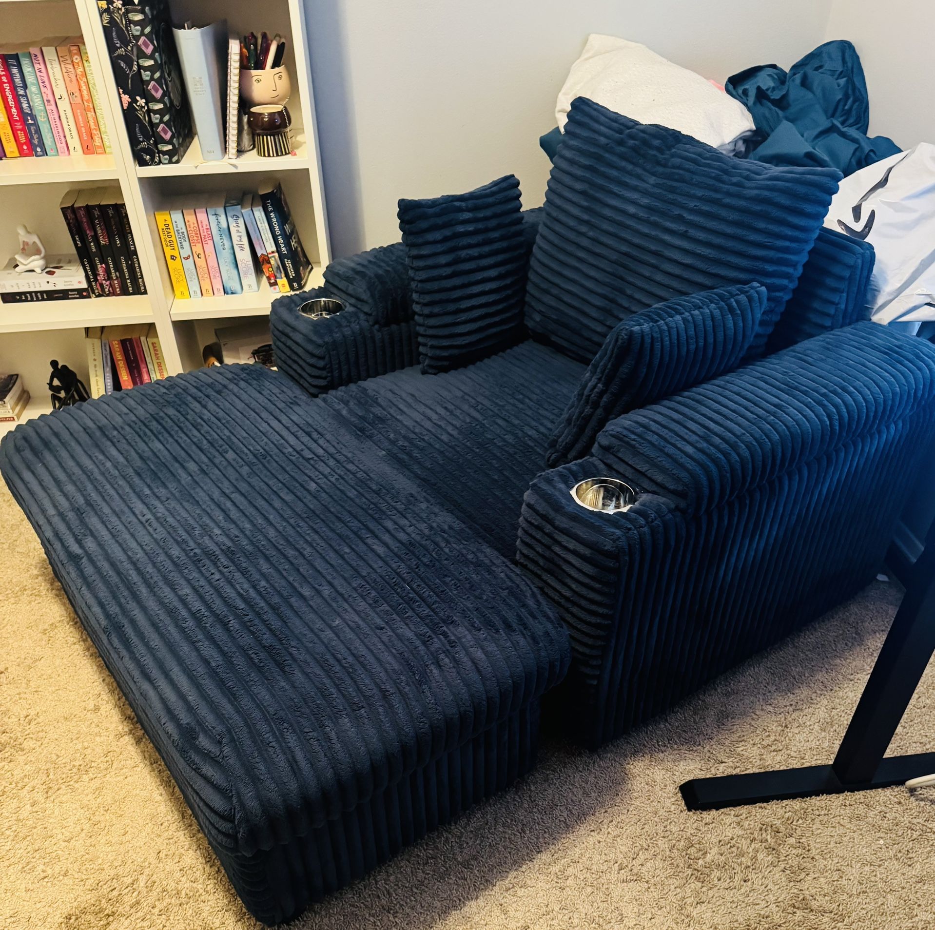 Oversized Chair With Ottoman & Storage