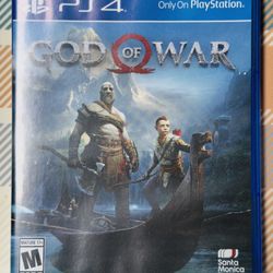 God of War (PlayStation 4, 2018) PS4 With Case Tested/Working With Manual