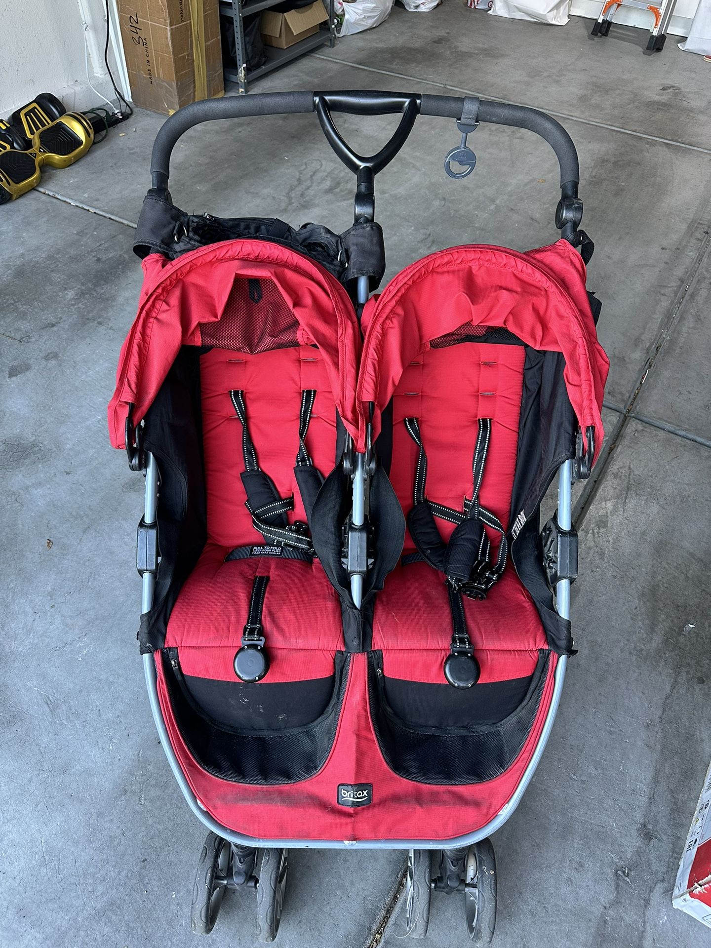Britax- Double Stroller (Red)