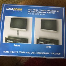 Wall Mount TV Kit To Hide/organize Wires 