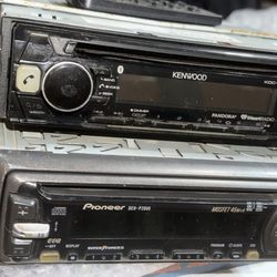 2 Car Stereos     LUDGIT AND RARE!!.  Kenwood KDC-BT365U & Pioneer DEH-P2000!