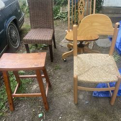 4 Wooden Chairs, Five Dollars Each