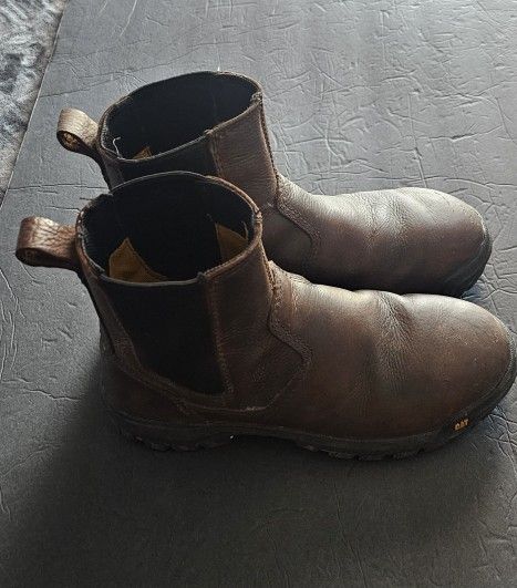 Caterpillar Men  Steel Toe Work Boots,size 7