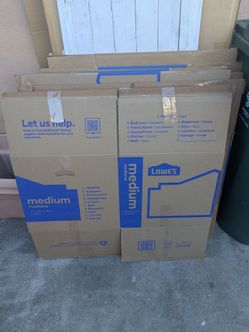 Recently bought moving boxes for sale