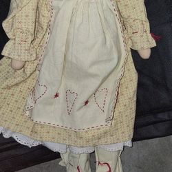 vintage raghair doll