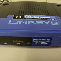 Linksys Etherfast Cable Dsl Router With 4-port Switch