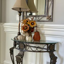 Glass Console Table