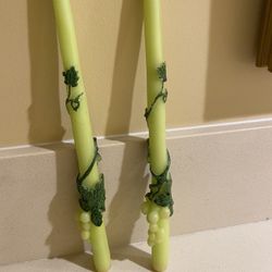 Pair Of 10” Candles 