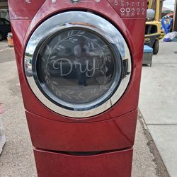 Whirlpool Duet Steam Electric Dryer with Pedestal