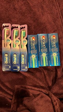 Oral B Toothbrush And Crest Gum Protection Toothpaste 