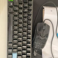 Gk61 Keyboard And Glorious Model O Mouse.