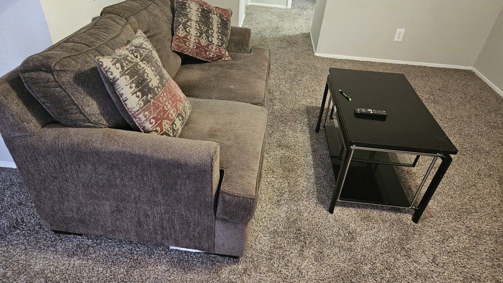 Loveseat and Coffee Tables 