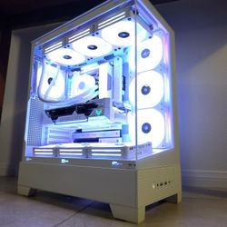 ⭐ GAMING PC: Ryzen 7 9800X3D | RTX 4070 Ti Super BTF | 32GB DDR5 | ALL-WHITE Project Zero Build