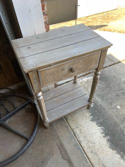 Distressed side table
