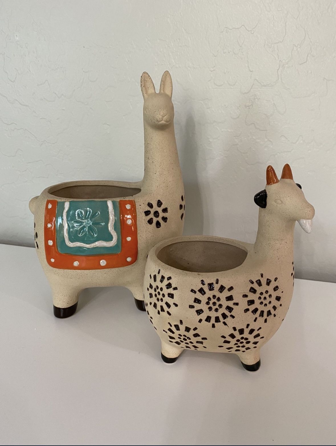 Succulent Planter Pots - Llama And Goat