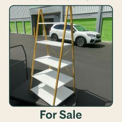 FOR SALE – Modern 5-Shelf Ladder Bookcase
