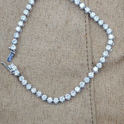 3.50Ct Natural Diamond Tennis Bracelet  14k  White Gold