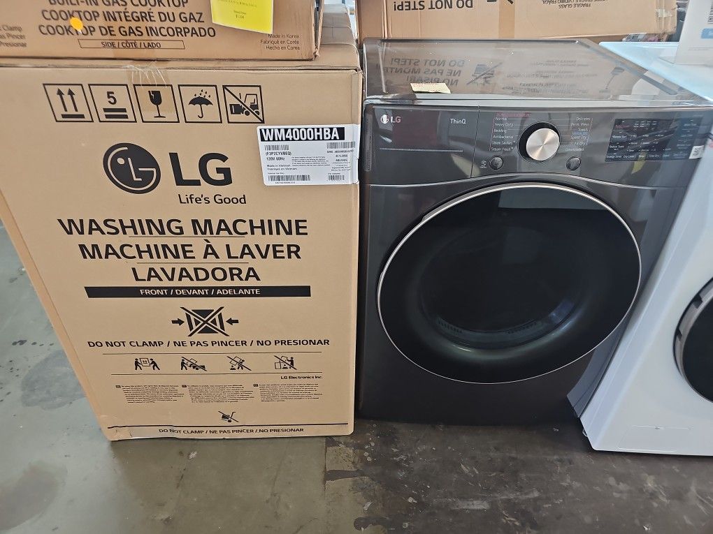 LG Frontload Washer And Electric Dryer With Steam Cycle & Sensor Dry