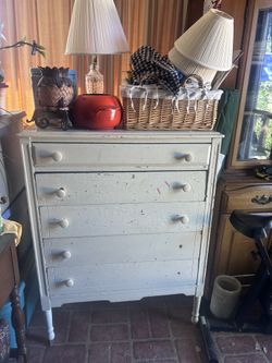  Rolling Vintage Chest Of Drawers K