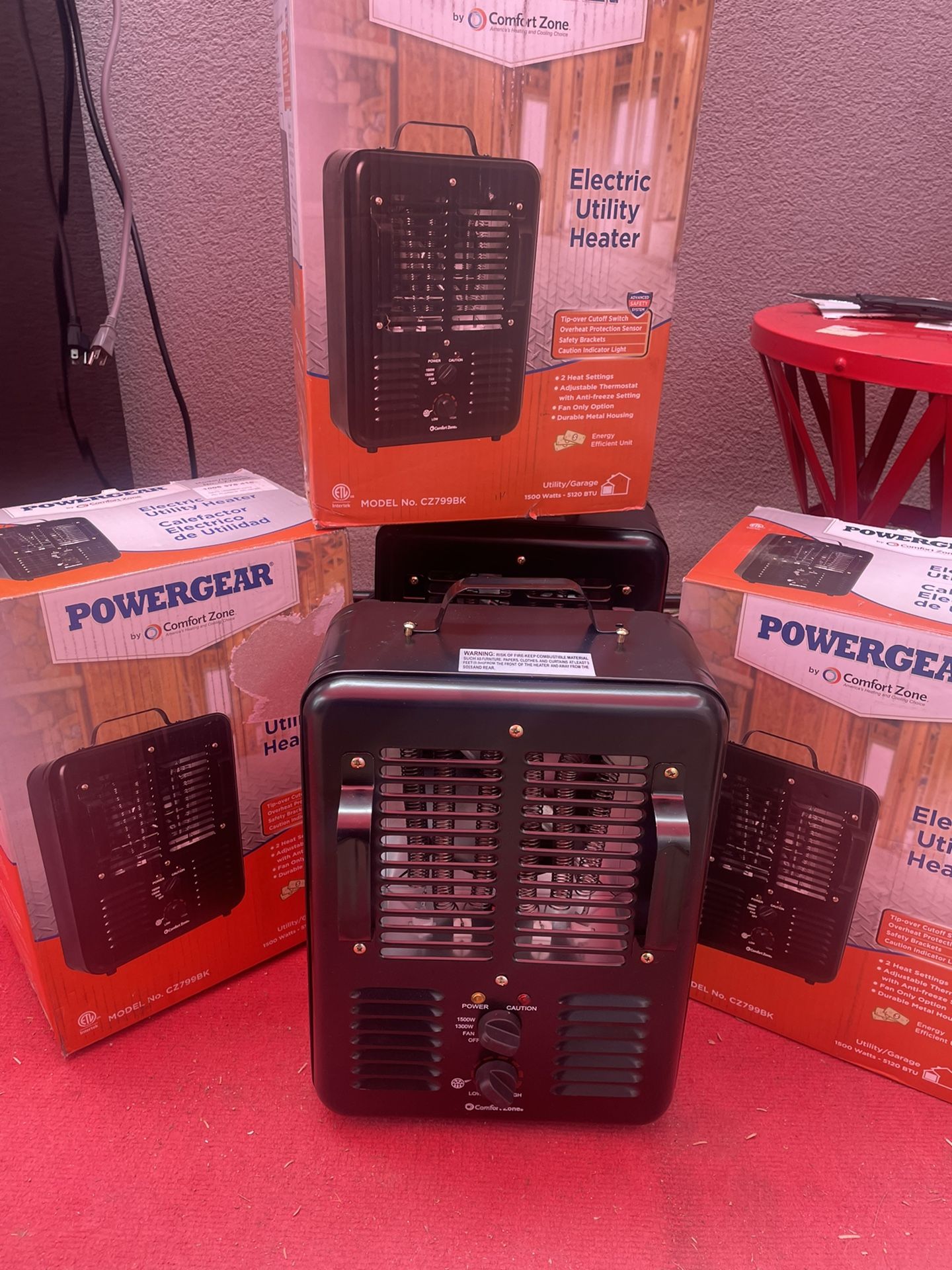 Comfort Zone 1500-Watt Electric Milkhouse Utility Heater