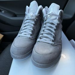 Jordan Retro 5 Wolf Grey Size 13