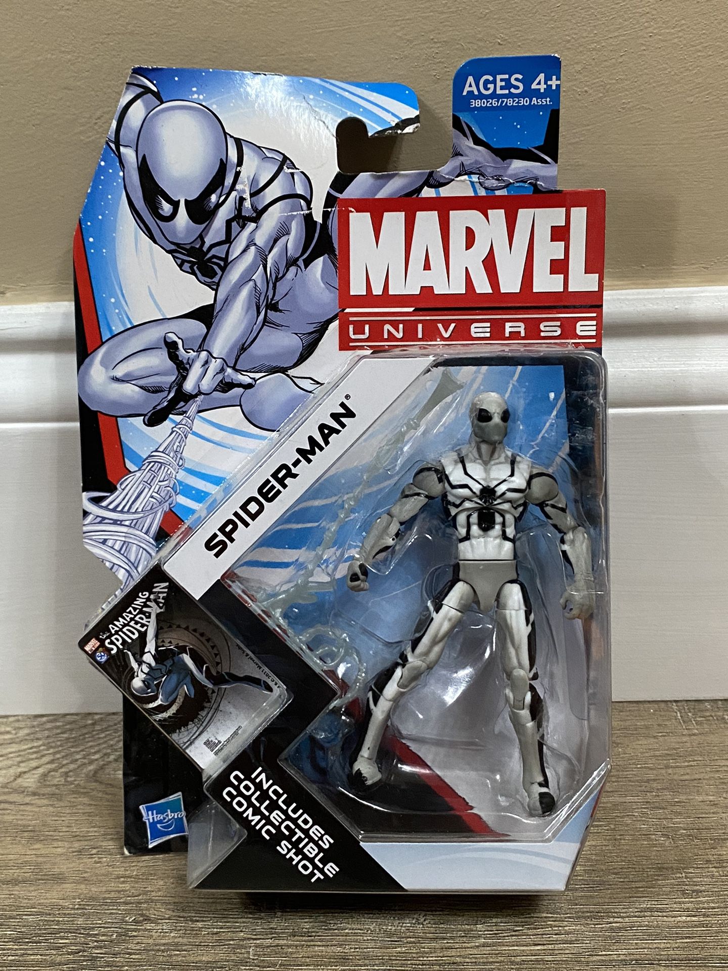 Marvel Universe SPIDERMAN 3.75" Figure Series 4 #014 White Future Foundation B93