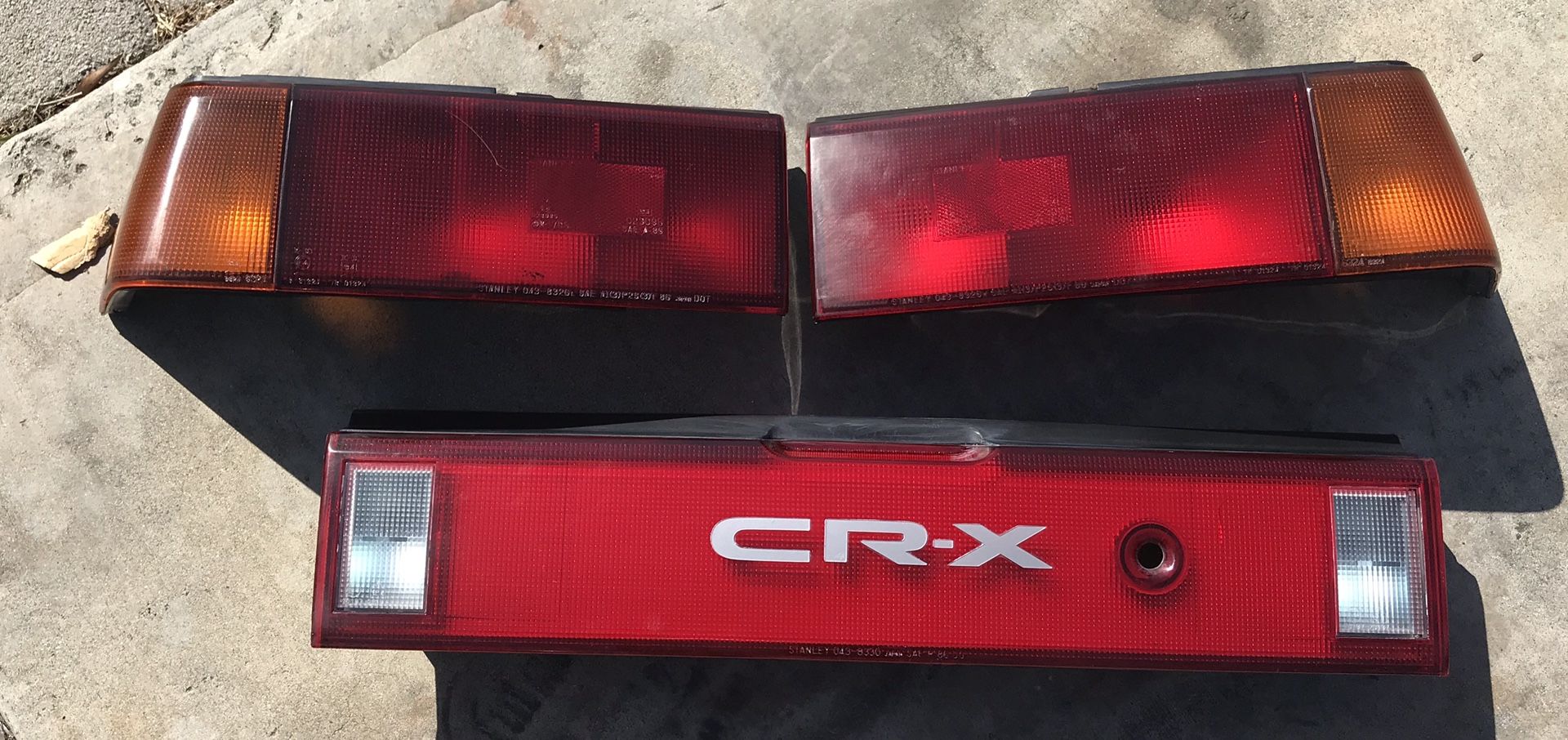 88-89 JDM ZC Tail Lights CRX