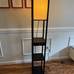 Black Lamp Shade With Shelves 