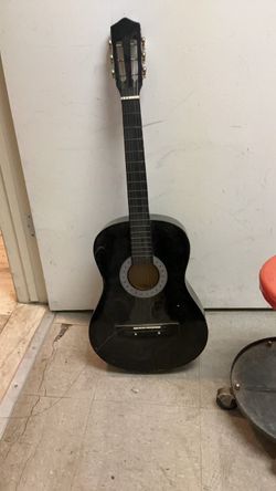 Black Classical Acoustic Guitar