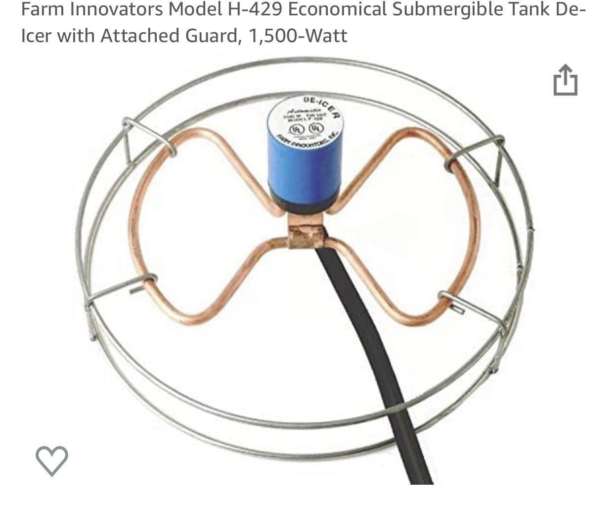 Farm Innovations Stock Tank Water Heater