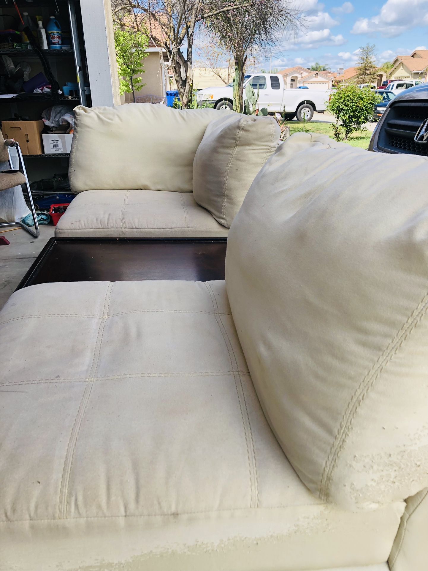 We Are Selling 2 Couches and 1 Coffee Table For $90.00 As A Set