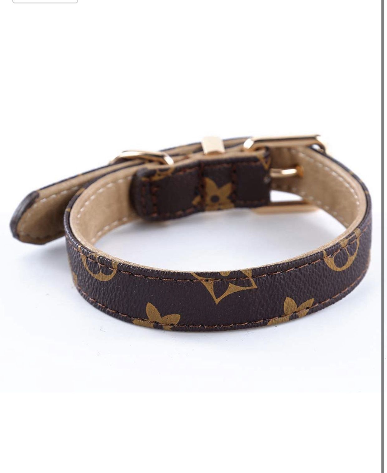 Designer Leather Dog Collar for Small Dogs BRAND NEW