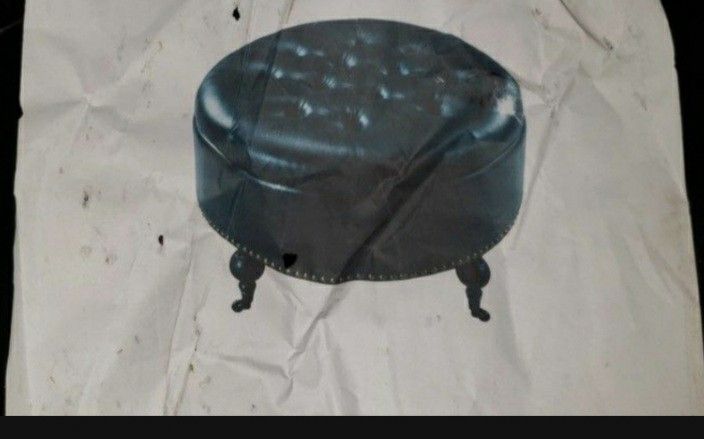 Black Leather Ottoman With Wheels 