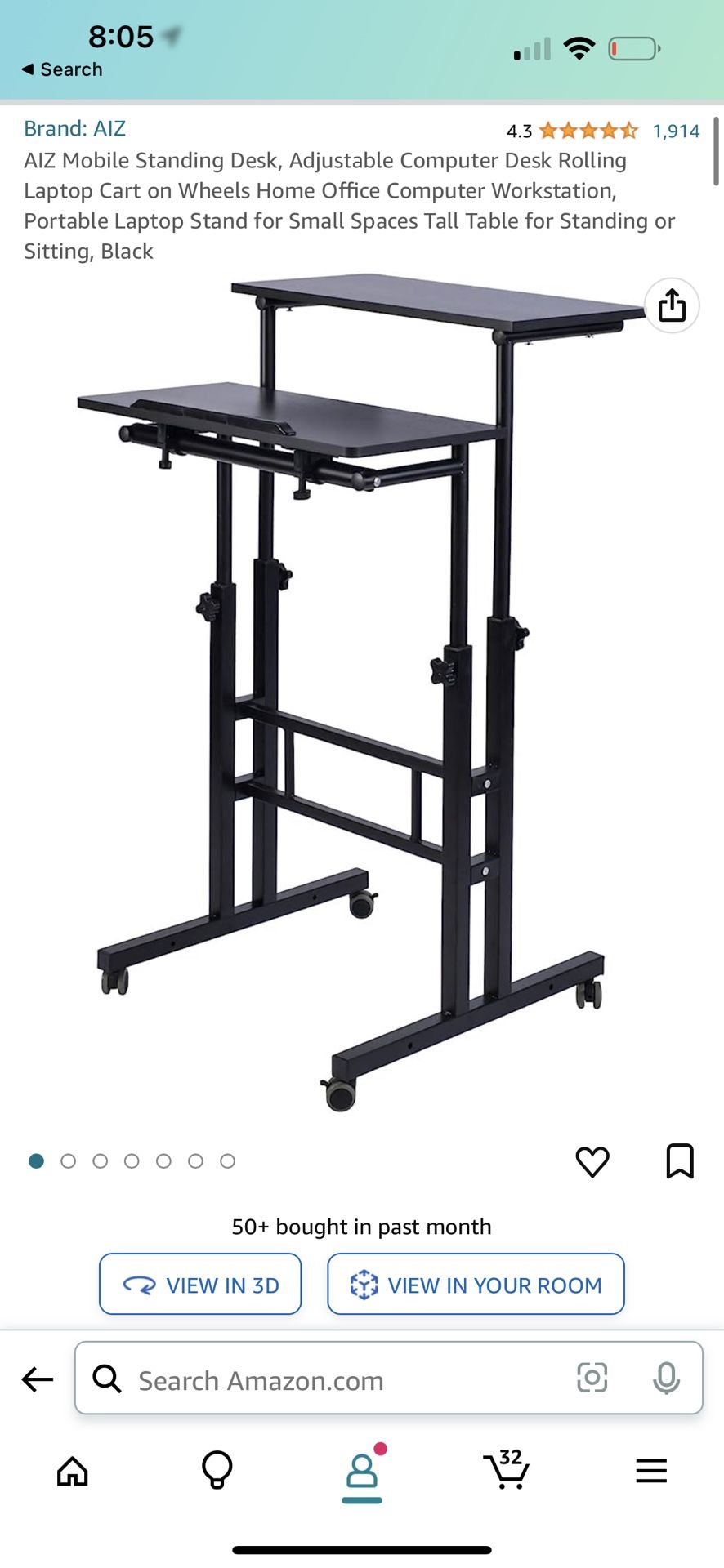 Adjustable Sit Stand Desk
