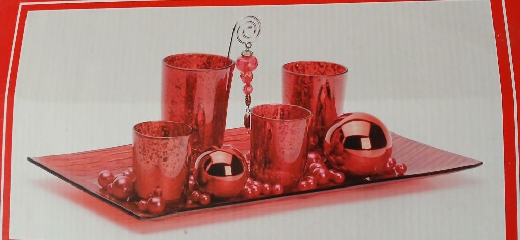 Red Glass Decor