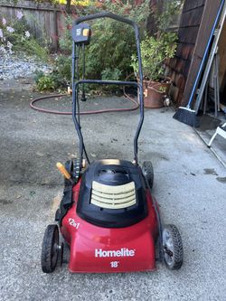 Homesite 2 In 1, 18” Adjustable, Electric Lawnmower