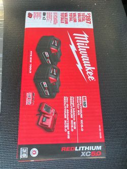 *NEW* Milwaukee M18 REDLITHIUM XC5.0 2-Pack Battery Starter Kit