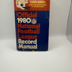 Official 1980 National Football League Record Manual