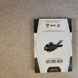 Devin Singletary Auto Playbook Card