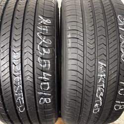 2 Tires 235 40 18 Goodyear Eagle Sport Like New No Repairs 