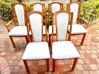 6 dinning chairs/6 sillas de comedor
