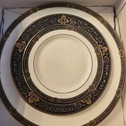 4 Brand New Sets Of Lenox Vintage Jewel China In Boxes