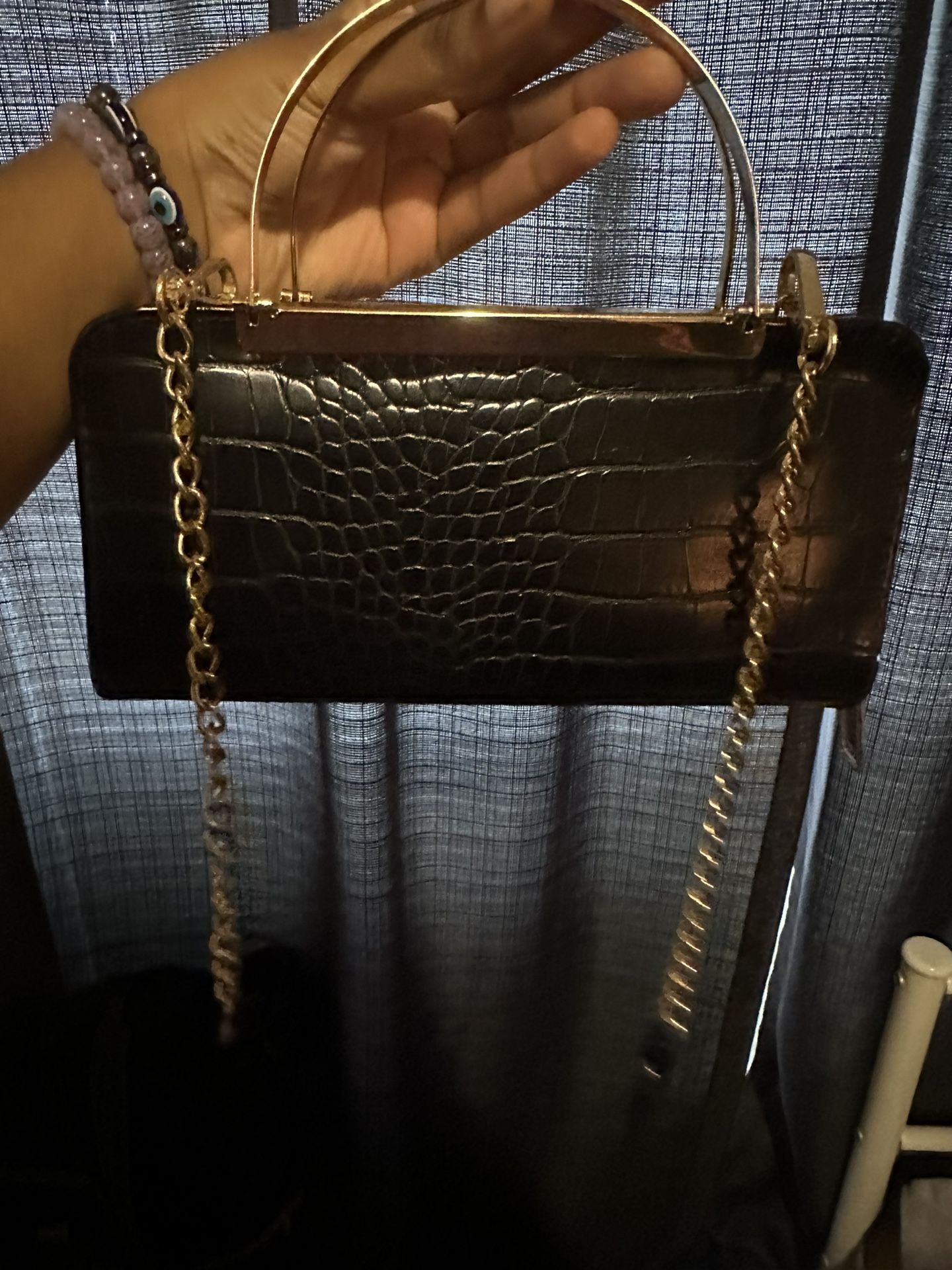 Cute Black Snakeskin Purse For Sale