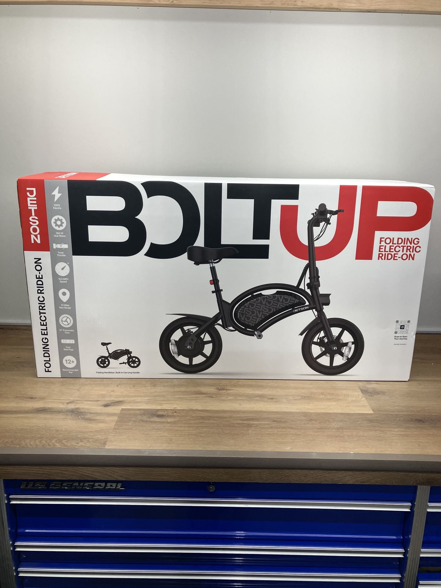 Brand New - Jetson 14” Bolt Up Step Over Electric Bike - Black