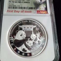 2020 China 50g Silver Berlin Money Fair - FDI PF 70 Ultra Cameo Medal 