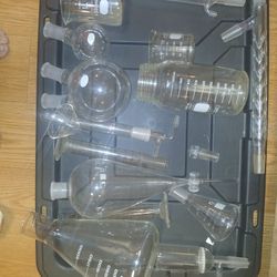 Chemistry Laboratory Set (Glassware And Heating Elements)