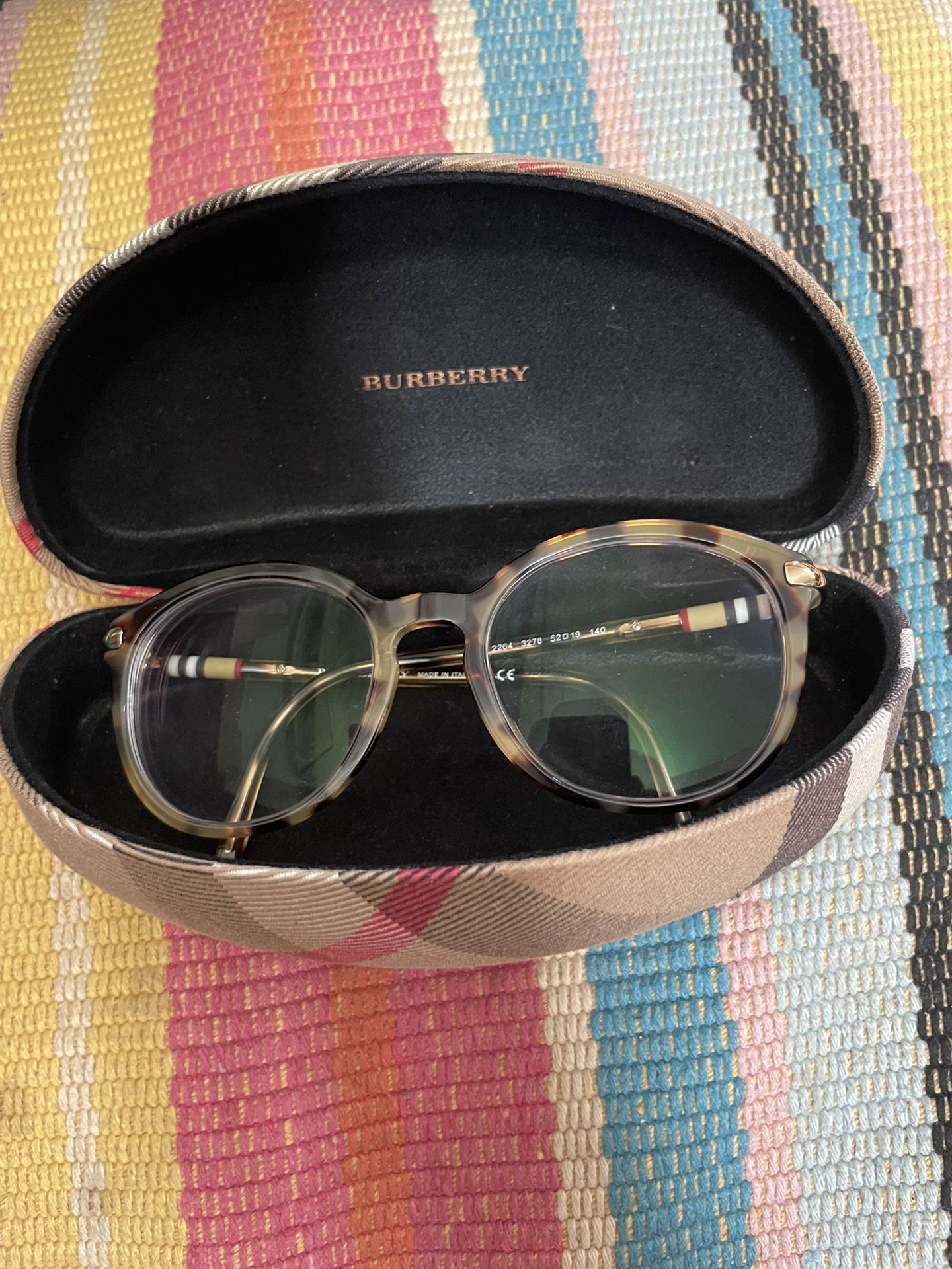Burberry B2264 Phantos Eyeglasses frame Light Havana color 3278+ Box